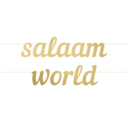 Salaam world banner (guld) 0